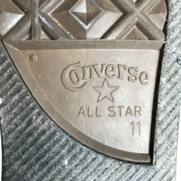 Converse Chuck Taylor All Star Low-Top Sneakers Mens Size 11 Gray & Blue Canvas - Picture 3 of 9